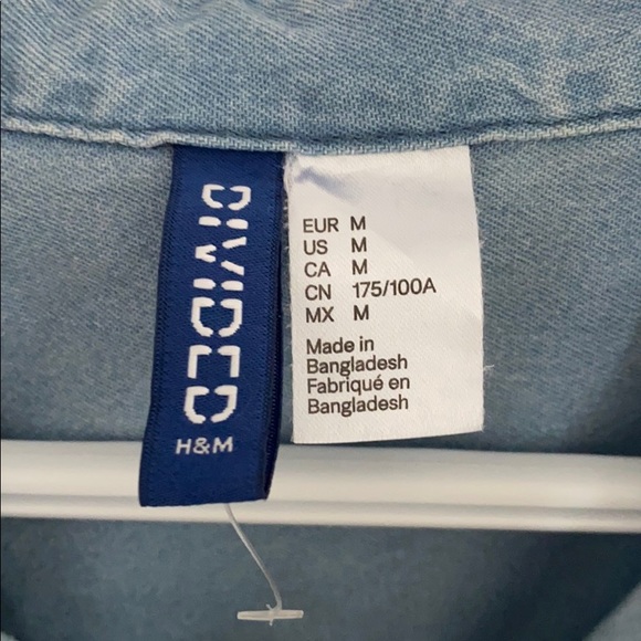 Short sleeve denim button down shirt - Picture 2 of 4